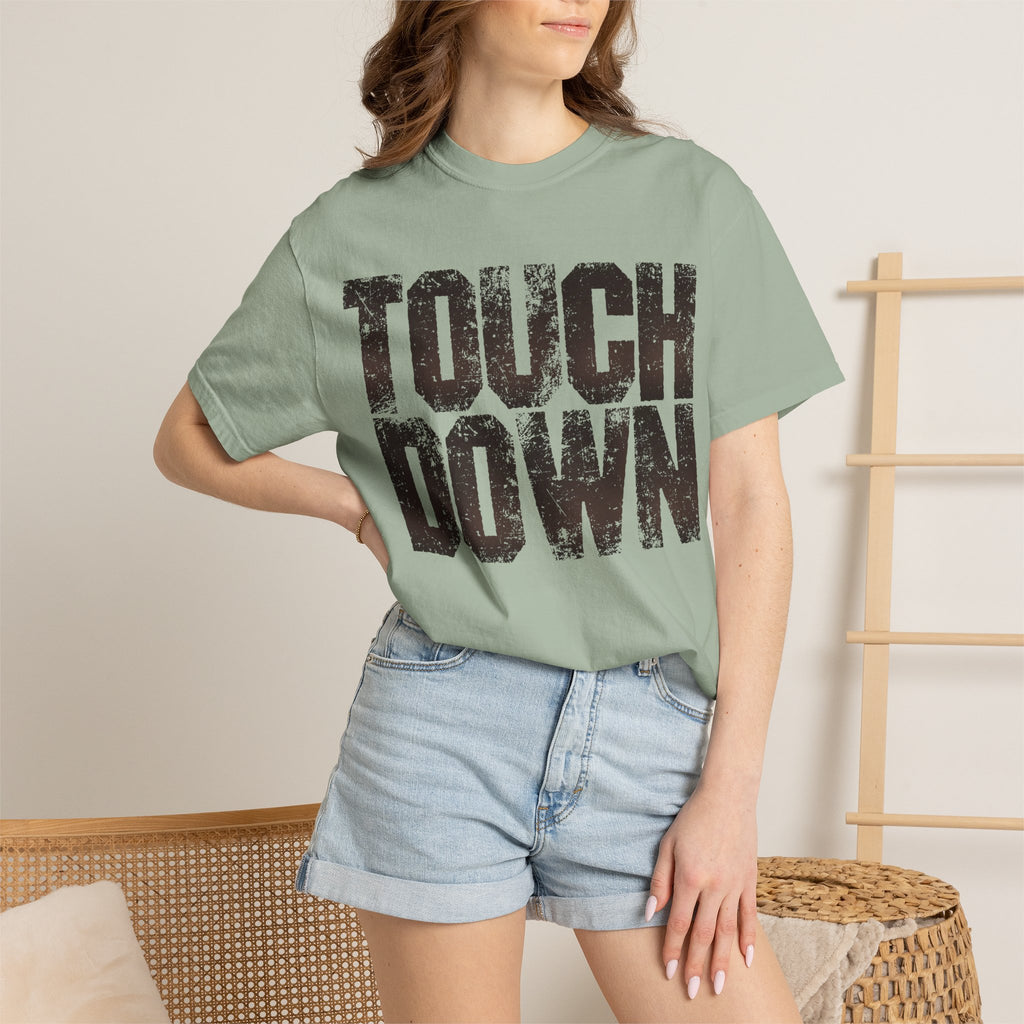 Touchdown Football T-Shirt — Distressed Vintage Game Day Tee
