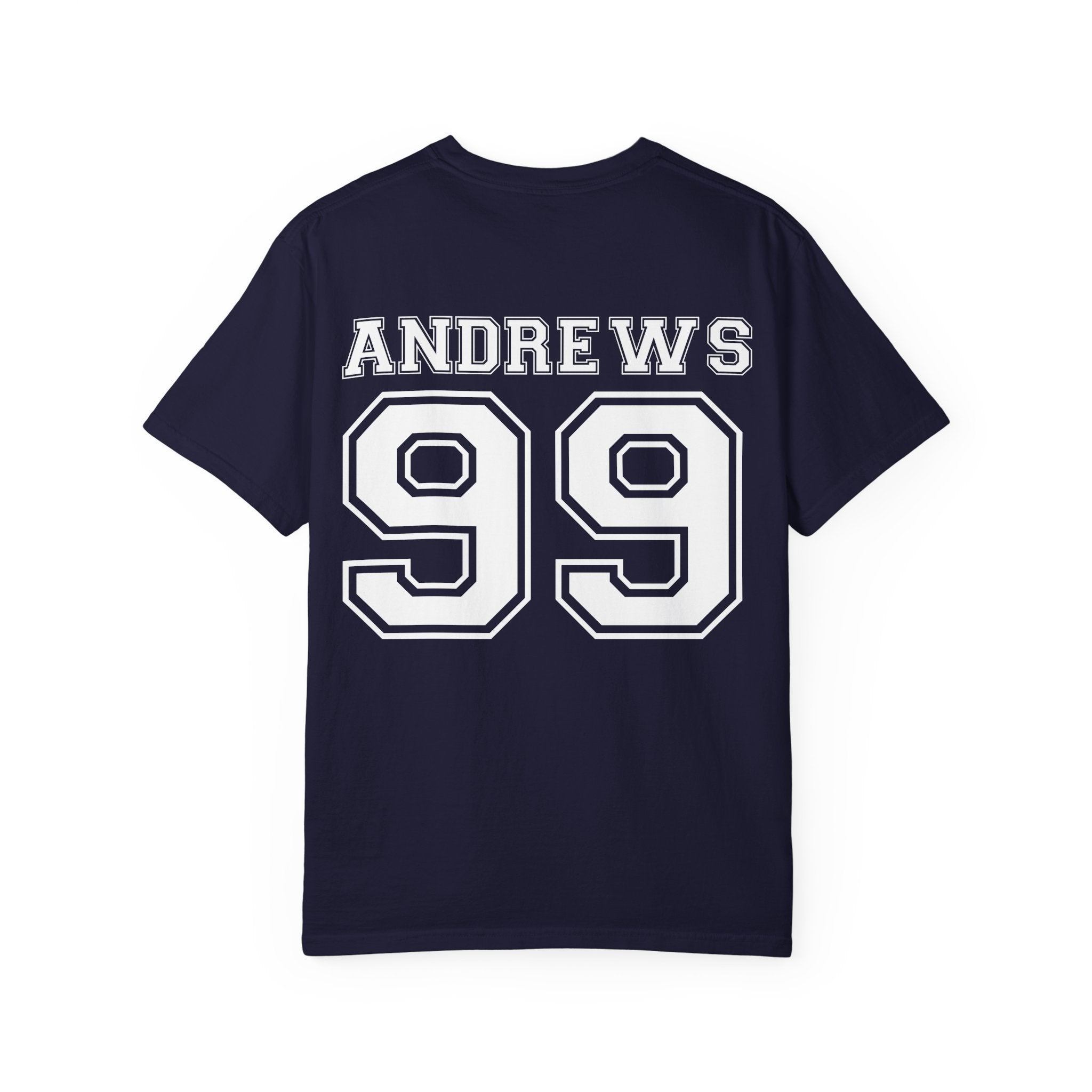 Ritchie Rebels Custom Varsity T-Shirt — Andrews 99 Team Jersey Tee