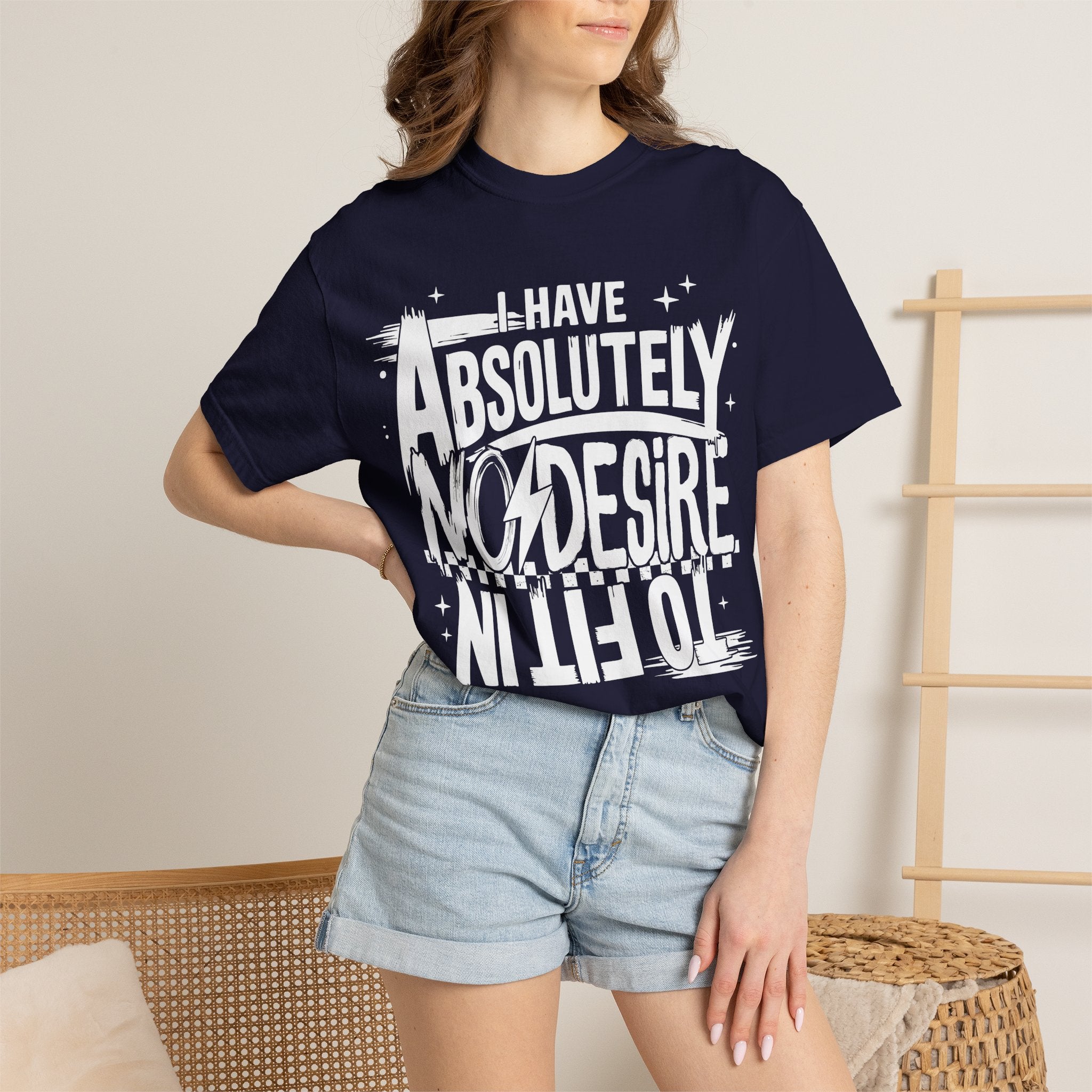 I Have Absolutely No Desire To Fit In - Black Graphic Tee