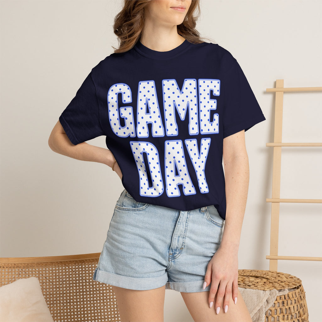 Game Day T-Shirt — Polka Dot Retro Lettering