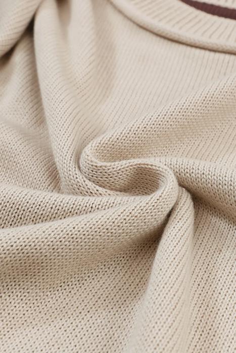 Color block Sweater: Coffee